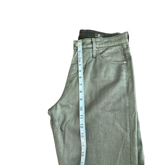 AG Adriano Goldschmied The Farrah High-Rise Coated Skinny Ankle Jeans Size 27 - Picture 10 of 12